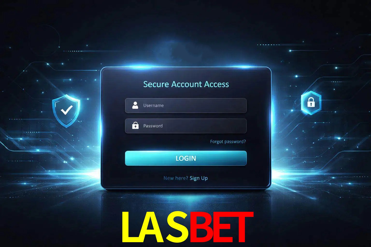 Pantalla de inicio de sesión de cuenta LASBET para usuarios en México